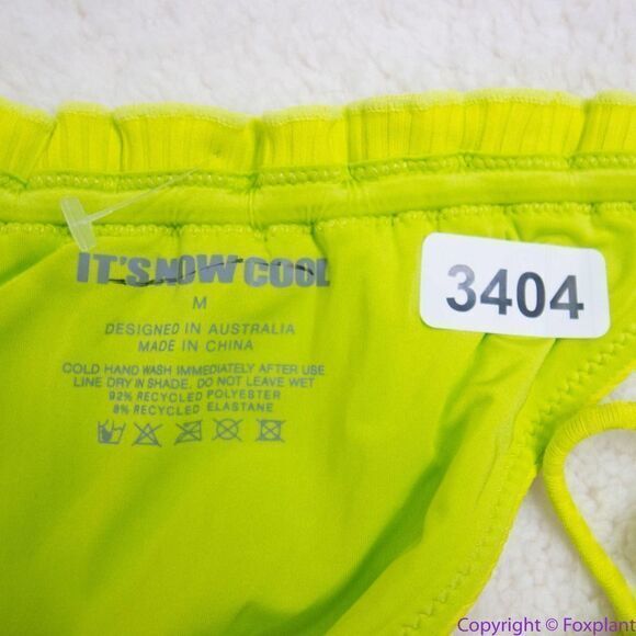 NEW Its Now Cool x free people the frill tri eco neon bikini bottom,‎ M - Picture 11 of 16